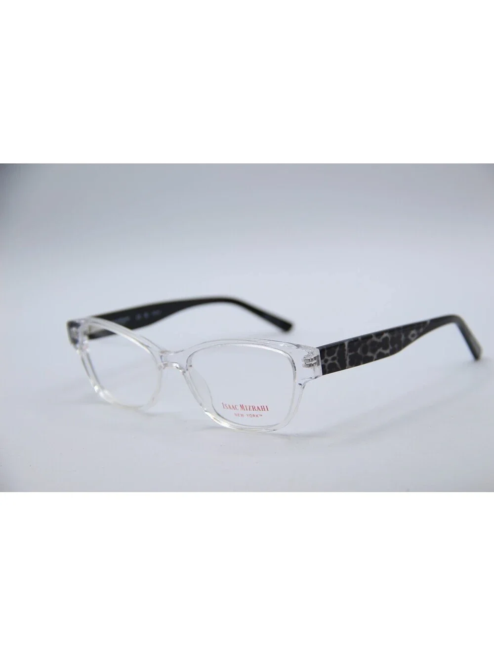 Isaac Mizrahi Im30058 Cl Transparent Black Authentic Eyeglasses 53-17-140